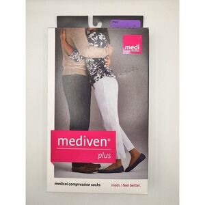 Mediven Plus Compression Socks 30-40 mmHg Open Toe Beige Size III Calf High